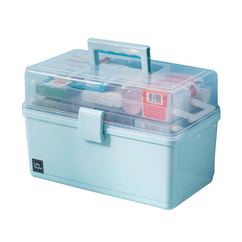 Multi-layer Portable Plastic Medicine & Storage Box