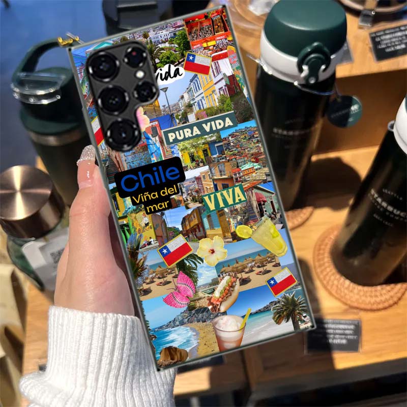 

Chilean Urban Landscape Art Cases Phone Case for Samsung Galaxy S26 Ultra S25 Edge S24 S23 FE S21 Plus S20 S22 S10 Cover TPU Cap Samsung S23 FE