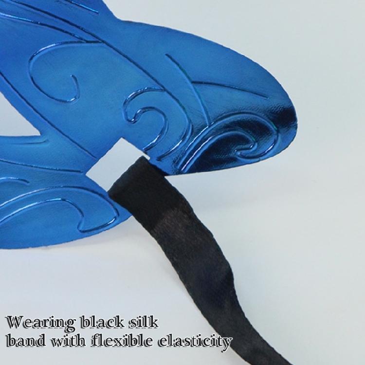 Metallicfarbene Maskerade-Maske Halbgesichtsmaske Maskerade-Augenmaske für Männer Frauen Halloween Maskerade Kostümzubehör