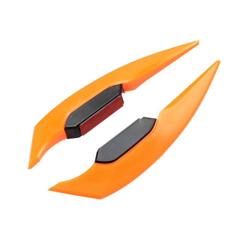 1 Pair Motorbike Scooter DIY Accessories Universal Motorcycle Winglet Aerodynamic Spoiler Dynamic Wing Decoration Sticker