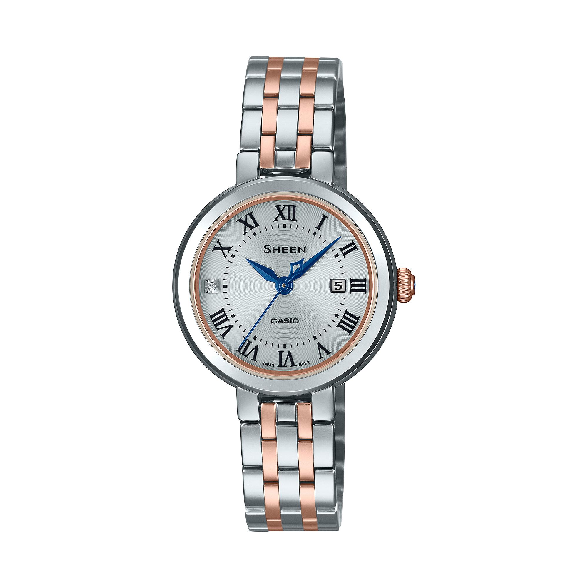 

Casio Sheen Women s Stainless Steel 50M Water Resistant Analog Quartz Watch SHS-4530SPG-7A белый