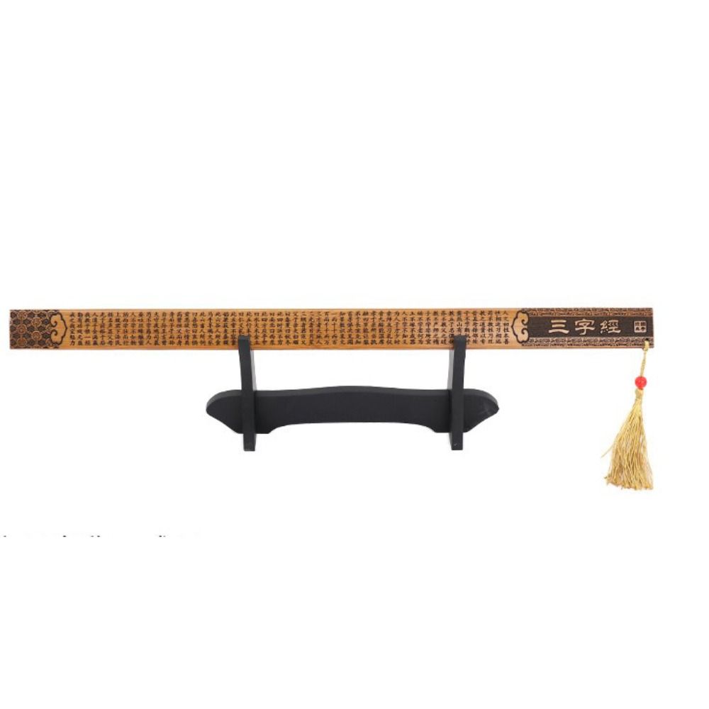 

Кольцевая линейка Линейка ученика китайских исследований Измерительный инструмент для рисования Резная бамбуковая линейка D