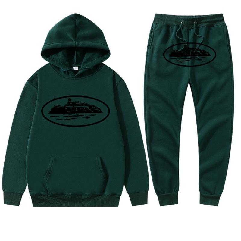 Grensoverschrijdend Corteiz trendy merk hoodie trainingspak sport trui heren en dames tweedelig trui + joggingbroek kleding street shirt