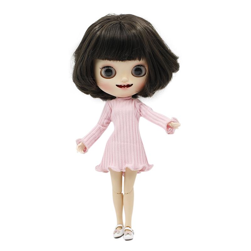 DBS blyth doll icy joint body colorful outfit winter dress toy, only dress no doll