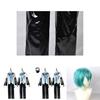 Hatsune Miku Vocaloid Classic Pu Cosplay Heren Shirt Stropdas Broek Pruik Set Voor Feesten Kerst