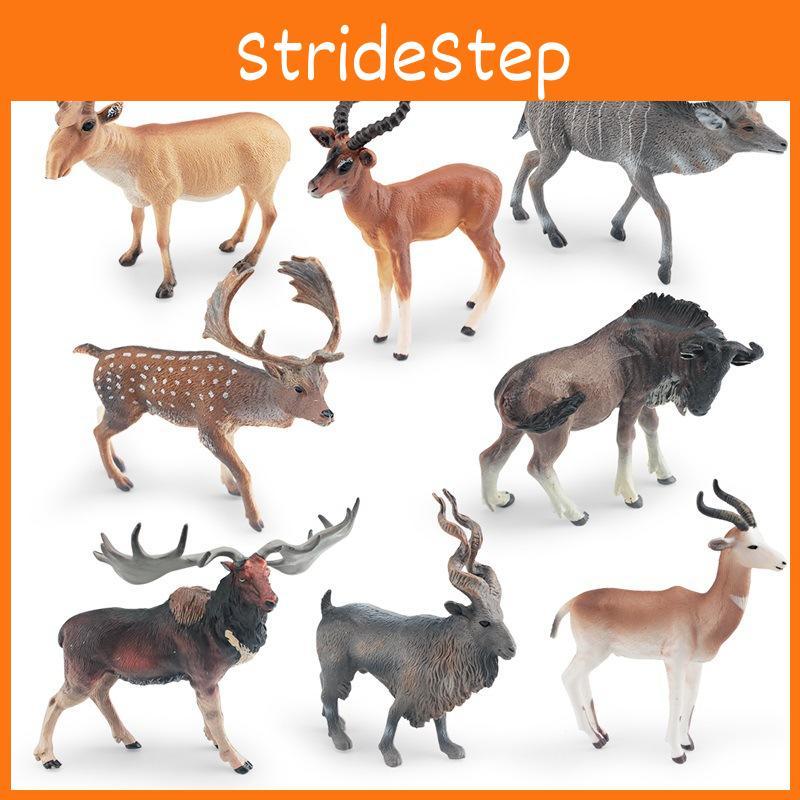 Realistic Plastic Forest Animal Model Set Featuring Impala Antelope And Majestic Deer Figurines For Collectors And Decor