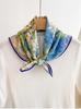 Autumn and Winter New Fashion Versatile Silk Square Scarf High-end Temperament Warm Scarf Silk Hair Shawl