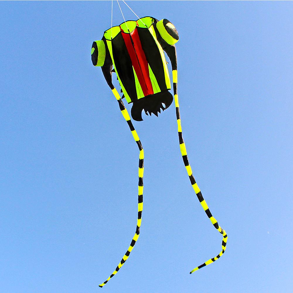 3D Kite for Kids and Adults Huge Frameless Soft Parafoil Kite with 30m String for Beach Family Trip Outdoor Games