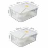 New Plastic Turtle Tank Clear Multi-functional Turtle Habitat Easy Clean Sunbathing Platform Small Pet Tank Pet Supplies