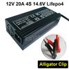 12V 20A Smart Lifepo4 Battery Charger 4S 14.6V High Power Charger For Lithium Iron Phosphate Battery Chargers EU Plug