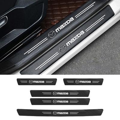 Car Door Sill Threshold Anti Scratch Protector Stickers For Mazda 3 6 CX5 2 CX3 CX9 MX5 RX8 Axela Demio Atenza MS GJI GH BK MP 5