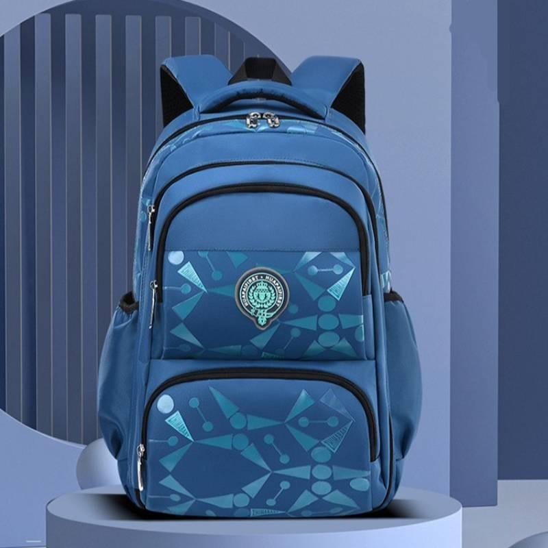 Trendy Korean Style Casual Children's Backpack For Grade 1 To 6 Lightweight Nylon School Bag