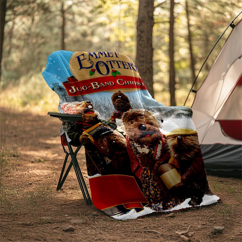 Emmet Otter's Jug-Band Christmas Theme Printed Blanket - Perfect for Couch, Bed, Travel & Outdoor Use | Machine Washable, Cozy & Durable.