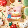 Strawberry S-Shortcake Girl Cushion Cover Plush Fabric Soft Double-Sided Printed Sofa Warm Winter Home Gift Pillow Cover