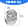 10/5PCS CR2016 Coin Cell Batteries User Friendly Stable Power Button Battery for Clocks Watch Gaming Controllers
