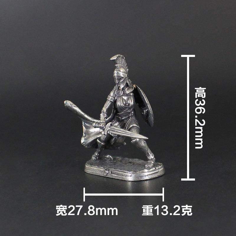 

1 шт., древние спартанские римские солдаты, фигурки, миниатюры, винтажные металлические солдаты, модель, статуя, настольный орнамент, подарок