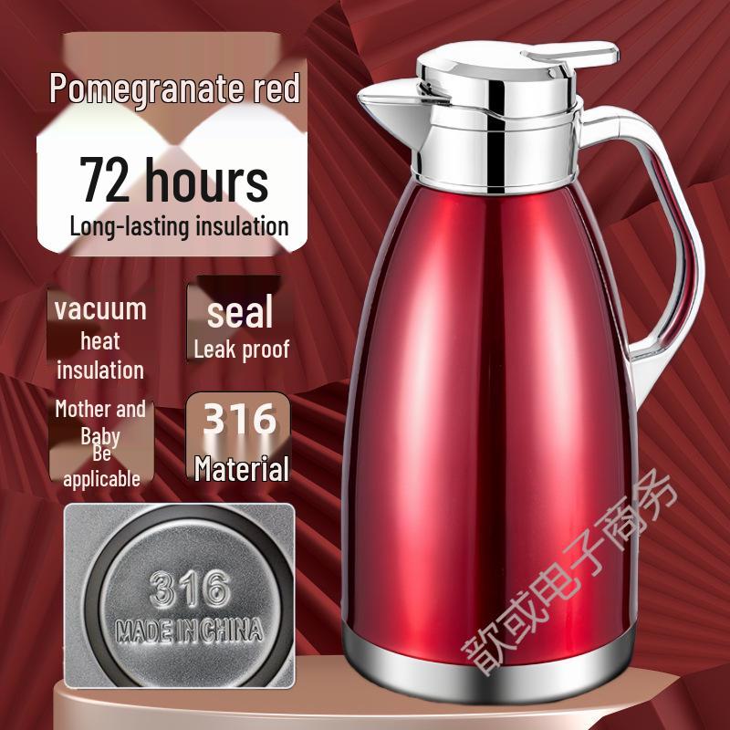 High-End Double-Layer Stainless Steel Insulated Kettle – Anti-Scald Hot Water Pot for Household and Commercial Use