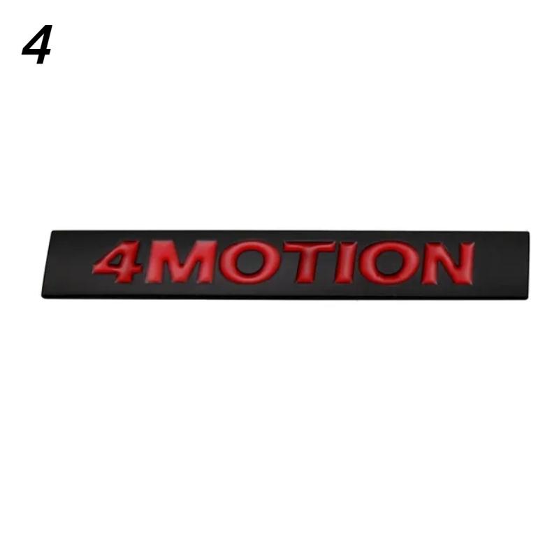 3D Metal 4MOTION Rear Trunk Boot Emblem Badge Sticker Decals Accessories