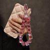 New Butterfly Sparkling Diamond Phone Chain Anti-loss Portable Colorful Beaded Hanging Bag Keychain Short Phone Charm