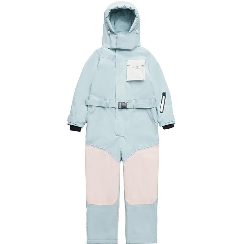 Kids Ski Suit Unisex Waterproof Windproof Thermal Snowsuit Children Outdoor Winter Sports
