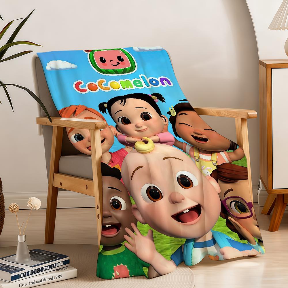 C-CoCo-meloniS-ES Coperta Plaid per Bambino Super Morbida Peluche Soggiorno Divano Divano Cartone Animato Infantile Regali di Compleanno