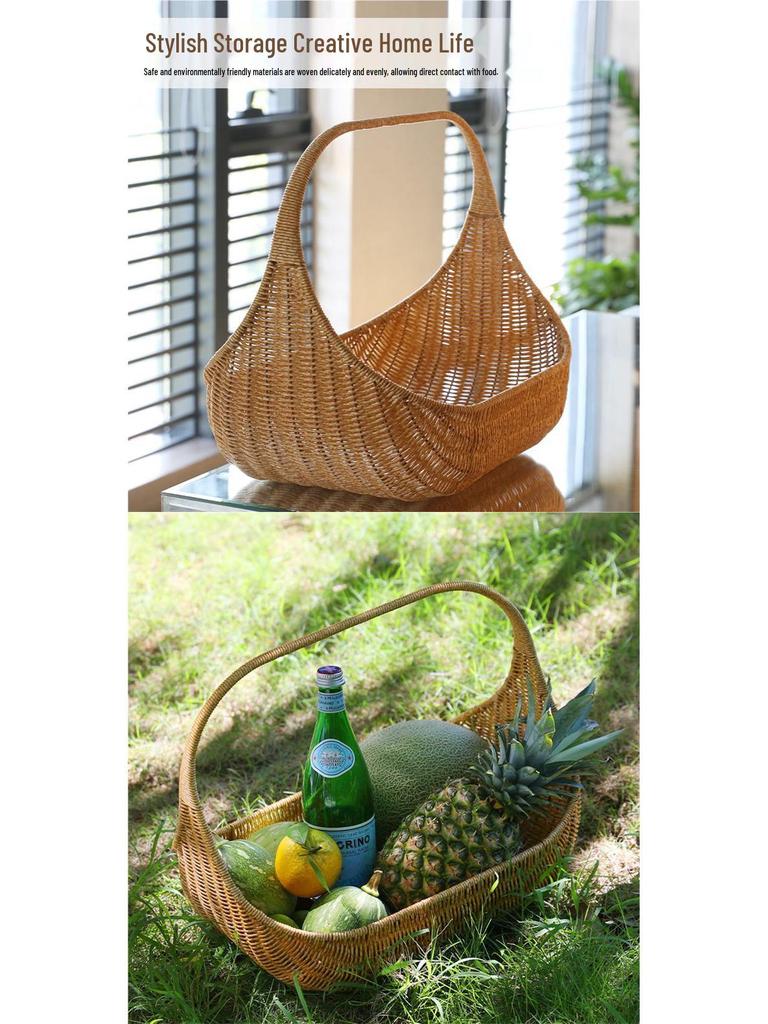 Luxury Outdoor Rattan-Style Picnic & Gift Basket