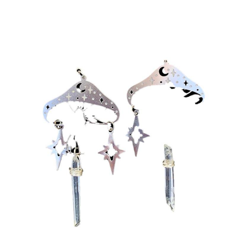 Transparent Crystal Earrings - New Design