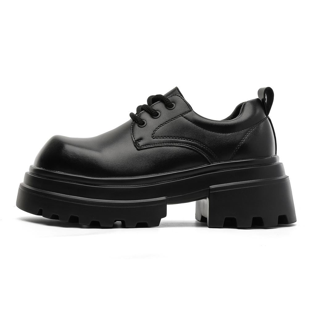 Leather shoes men's dress big head men's shoes platform heightening casual shoes 25729-J