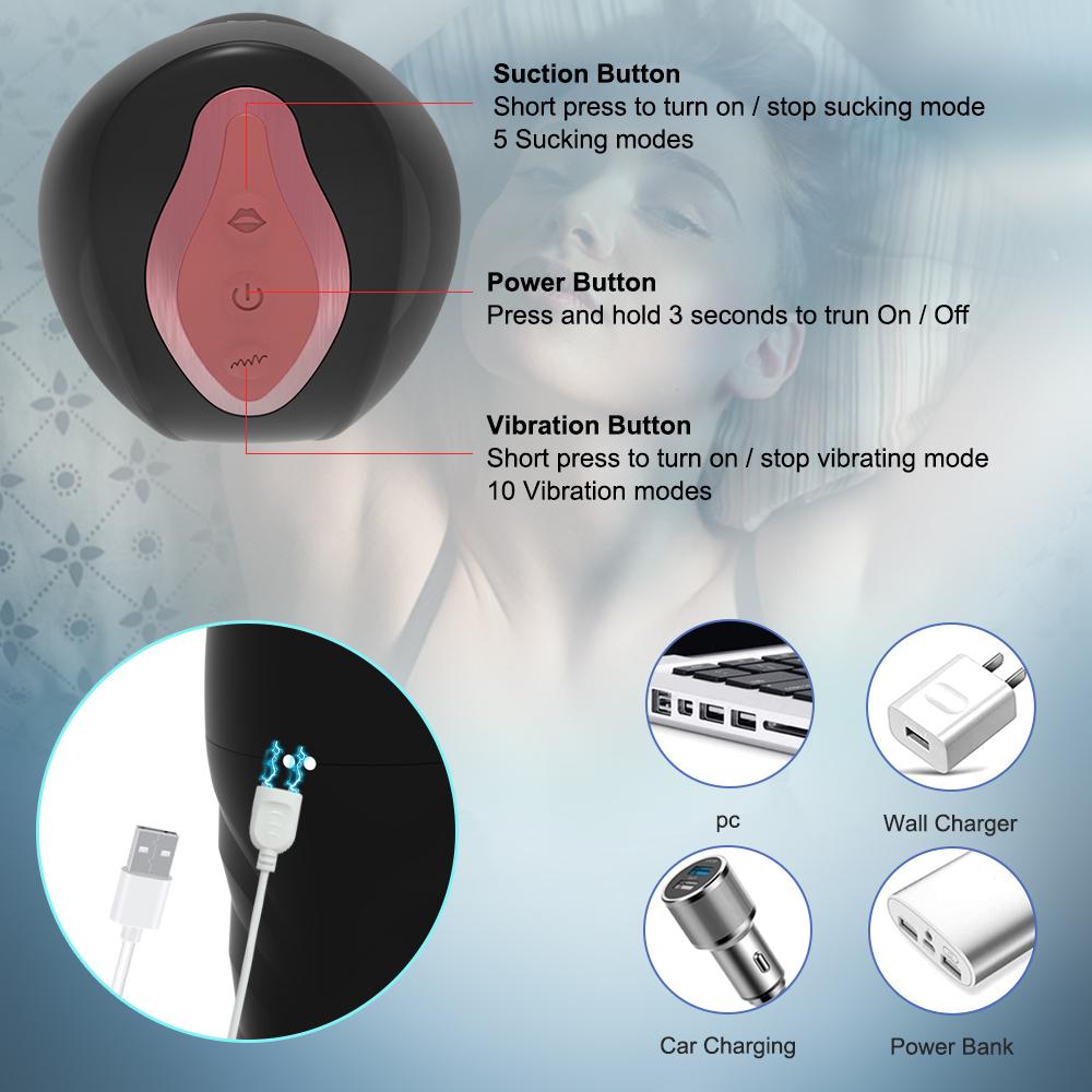 Male Masturbator Penis Cup Blowjob Sucking Simulated Vagina Real Pussy Moaning Vibrator Male Sex Toys Simulated Vagina