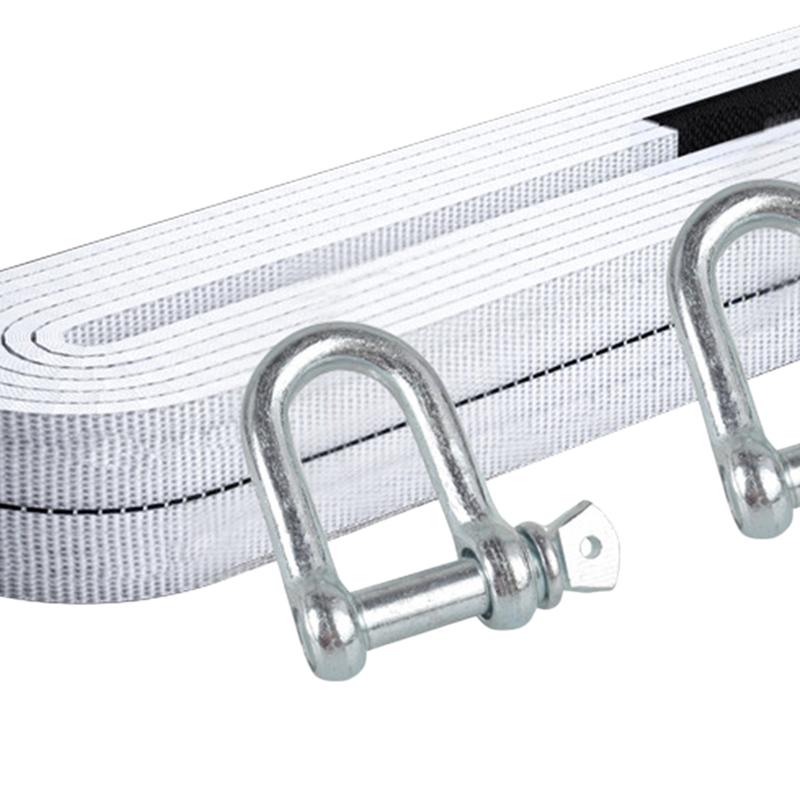 Durable High Strength Trailer Winch Strap (Up To 6 Ton) 5 Meters Towing Ropes with Hook for Car Rescue Equipment