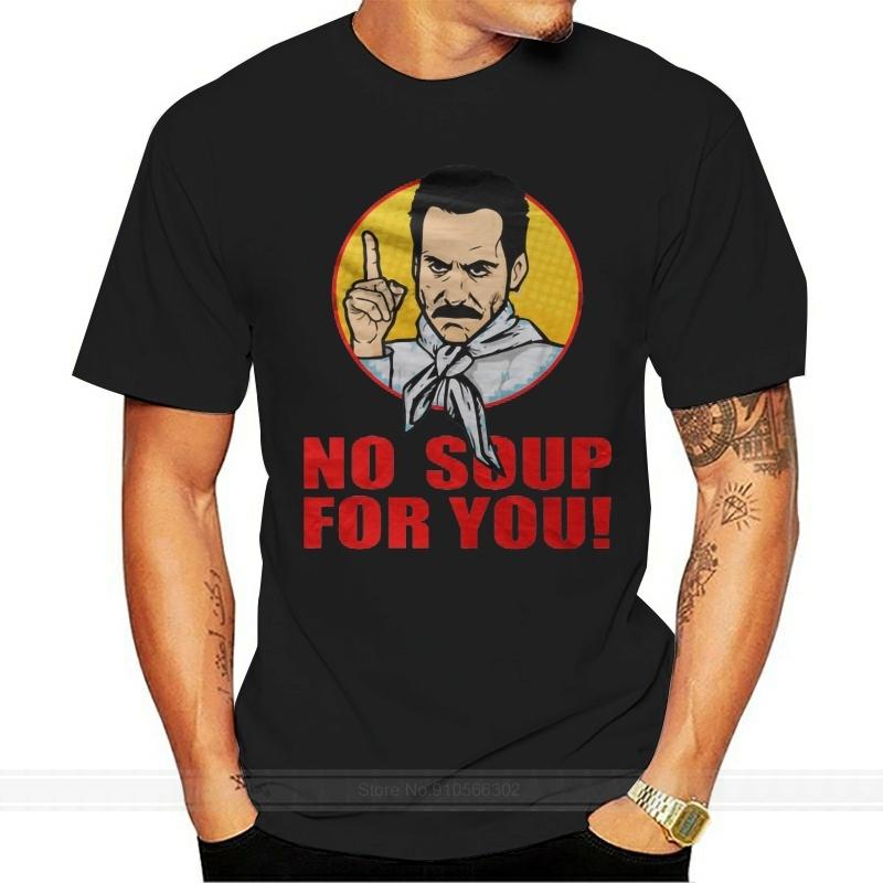 No Soup For You Light Blue T Shirt cotton tshirt men summer fashion t-shirt euro size