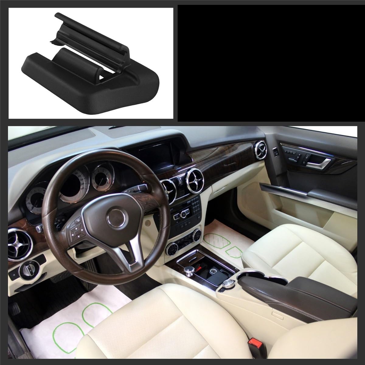 

Car Driver s Seat Rear Right Rail Inner Cover Clips A2539190700 for Mercedes-Benz GLC X253 C253 GLC300 2016-2021