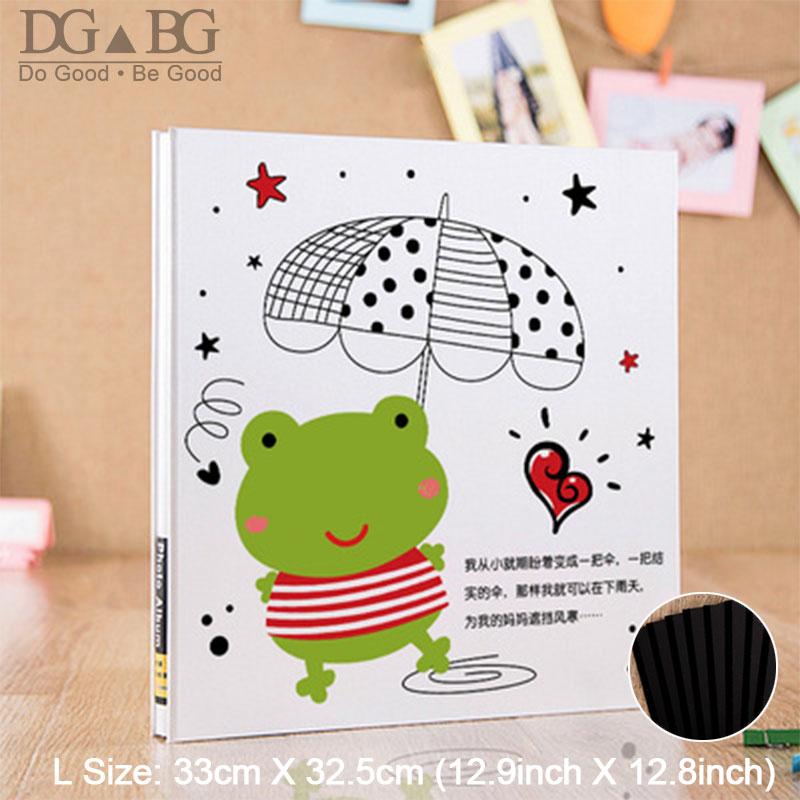 

Photo Baby Album Dust-Free Air-Free Glue Free and Waterproof Hand Made DIY Albums Holds Photos Family Album Customizable Frog