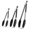 Silicone Kitchen Tongs for Baking Barbecue Steak Frying Frying, Heat-Resistant Food Clamps