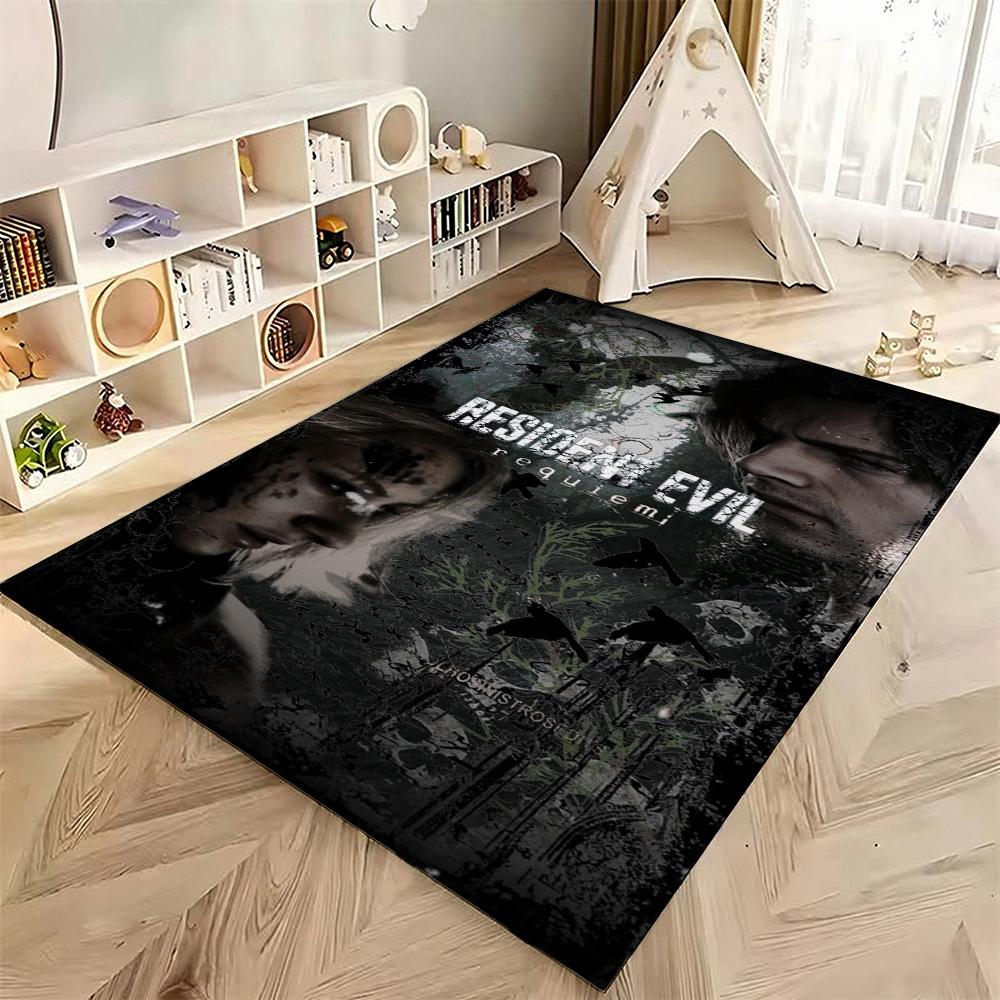 Resident Evil Death Island Rectangular Rug Thick Nonslip Carpet For Kids Bedroom Play Area Home Decor Memorial Gift
