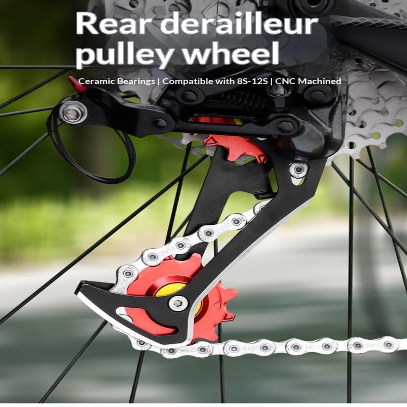 Poulie de Dérailleur Arrière de Vélo 11T 12T 13T 14T Roue de Guidage 7 8 9 10 11 12 Vitesses Chaîne Poulie Céramique
