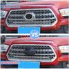 Aunginsy Car Front Emblem Trim Cover Compatible with Toyota Tacoma 2016-2023 Pickup Front Grille Emblem Badge Logo Cover Circle Ring Center