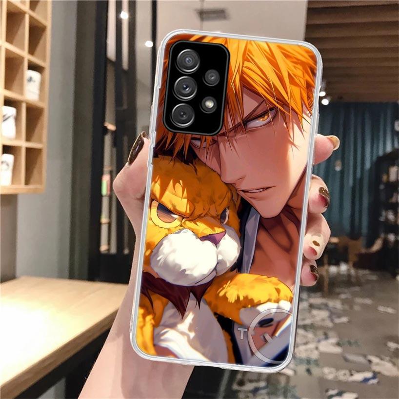Kurosaki Ichigo Bleach Soft Phone Case For Samsung Galaxy A52 A42 A32 A12 A22 A51 A50S A30S A20S A10S A71 A41 A31 A21S A40 A20E