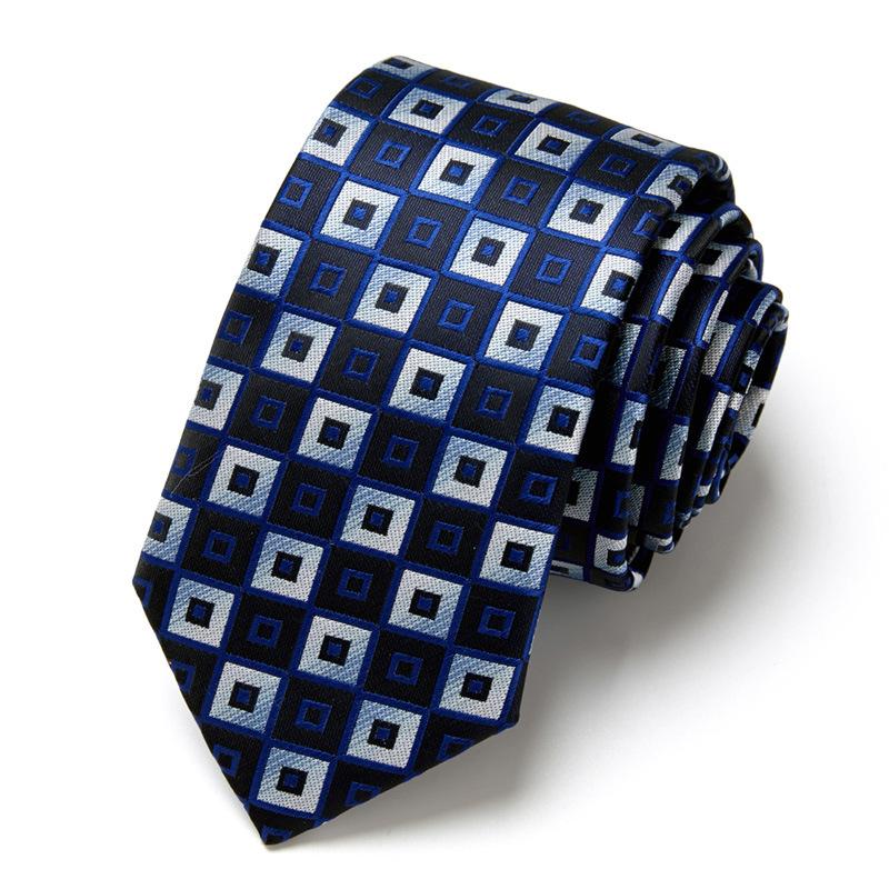 Men'S Business Tie Hand-Typed Professional Dress Interview Tie Men'S Polyester Silk