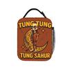 Tung Tung Tung Sahur Insulated Lunch Bags High Capacity Italian Brainrot Meme Meal Container Cooler Bag Tote Lunch Box Work