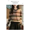 Autumn Winter Vintage Ethnic Women S Round Neck Knitted Sweater