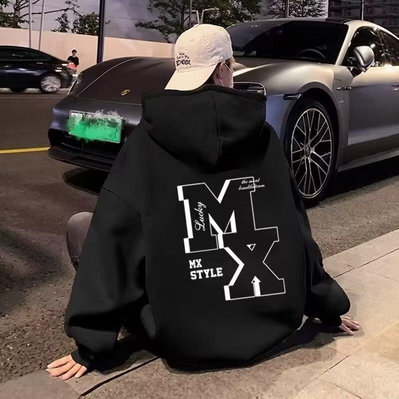 Retro svetr Hong Kong Style Pánské Jarní a Podzimní Pánský svetr s kapucí Americký Heavy High Street Ins Fashion Brand Baggy Coat