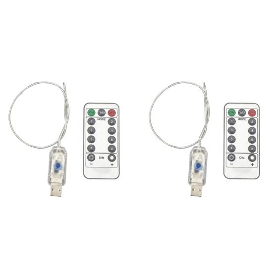 Контролер гірлянди Пульт дистанційного керування Контролер світлодіодної стрічки 8 режимів USB Друкована плата для 100LED 200LED гірлянд Мідний дріт Зіркові вогні