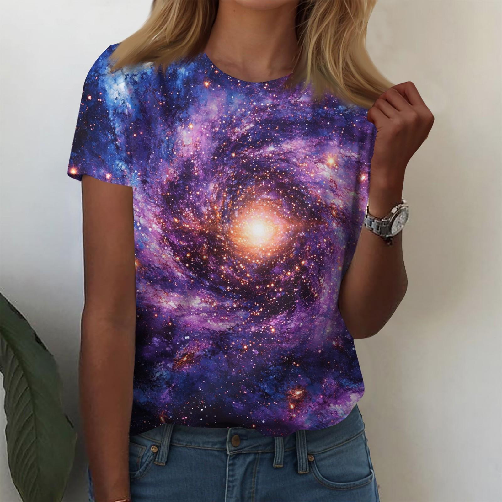 

Жіночі сорочки з короткими рукавами Милі топи Футболки з малюнком Блузки Повсякденні топи великих розмірів Базові топи Пуловери XXXL