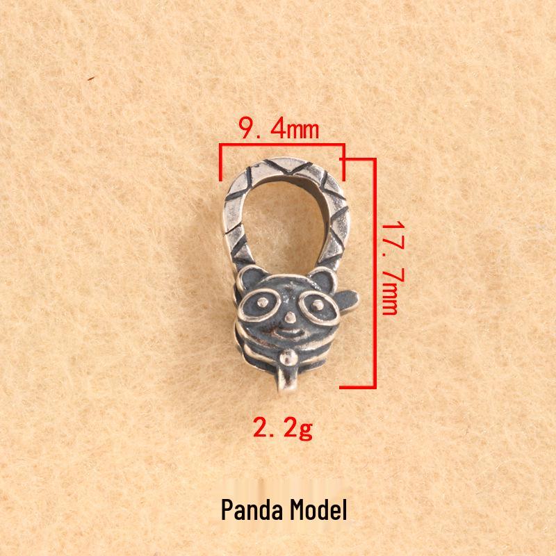 Tingxiang S925 Sterling Silver Retro Animal Clasp for Pearl Necklace & Bracelet DIY Jewelry.