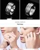 Rotating Diamond-Studded Star Gear Ring for Men and Women - Couple's Full Diamond Pinky Ring
