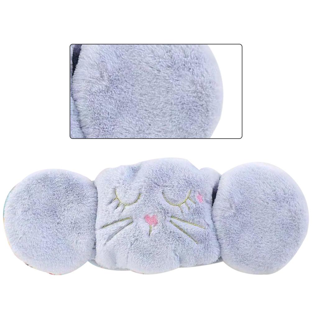 

2 in 1 Womnen Kids Warm Earmuffs Cartoon Cute Ear Muffs Ear\-cap Autumn Winter Thicken Plush Outdoor Riding Keep Warm Earflap