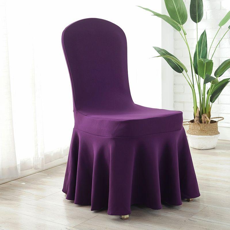 Sun Skirt Elastic Air Layer Chair Cover, Thickened Universal Chair Cover, Hotel Wedding Banquet Chair Cover