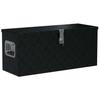 Vidaxl Skrzynia Aluminiowa, 80 X 30 X 35 Cm, Czarna