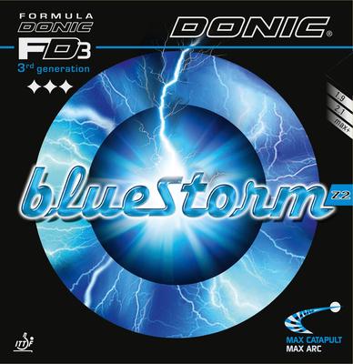 DONIC stolní tenisový zádový box z měkké gumy Blue Storm Z3 AL088 Black (AB) MAX+